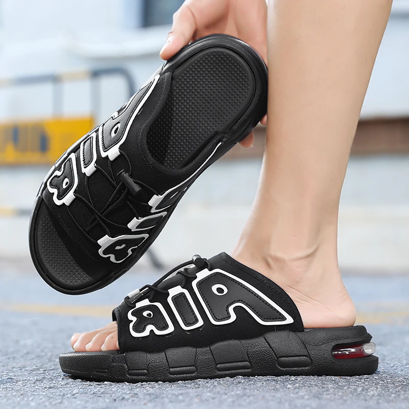 Flip Flop Leather Men - 비치 & 아웃도어 샌들 남성용 경량
