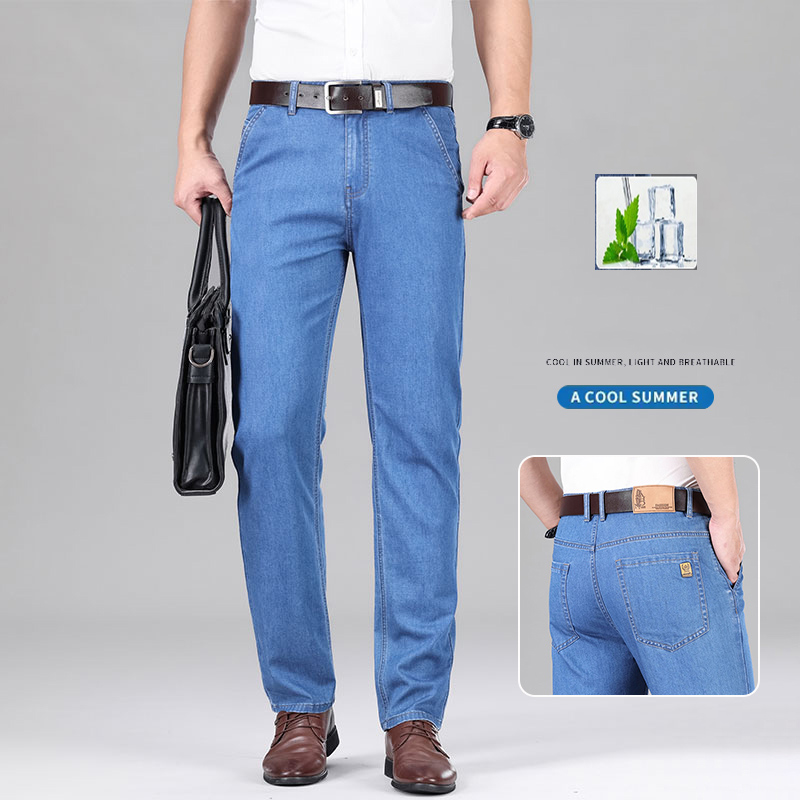 Levis Jeans 501 - 리오셀 원단 청바지 남성용 얇은 비즈니스