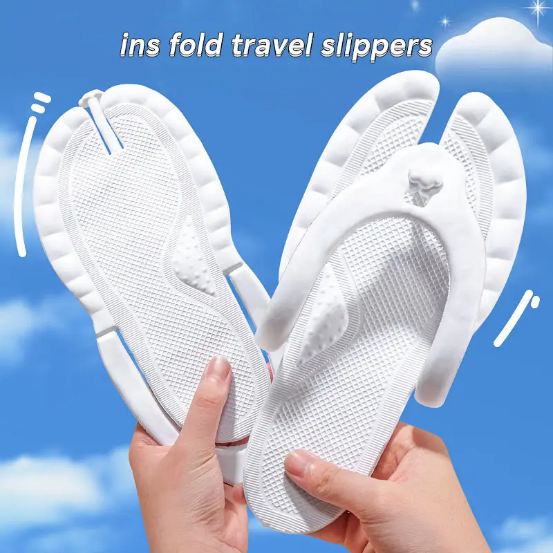 컴팩트 여행 슬리퍼 여성 남성 접이식 경량 샌들 실내  - Flip Flop Leather Men 리뷰 및 가격
