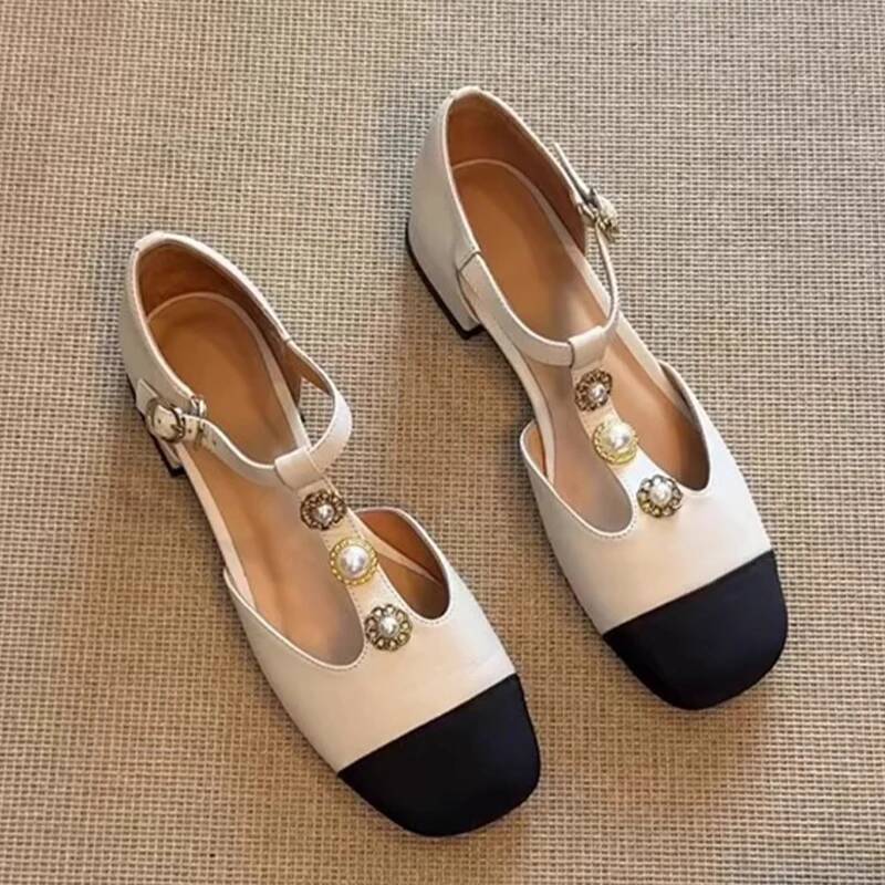 여성 스퀘어 토 힐 샌들 여름 신발 패션 신상 디자이너 - Casual Sandal Leather 리뷰 및 가격